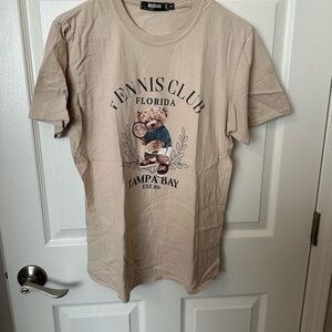 Missguided + Tan Tennis Club Graphic Tee